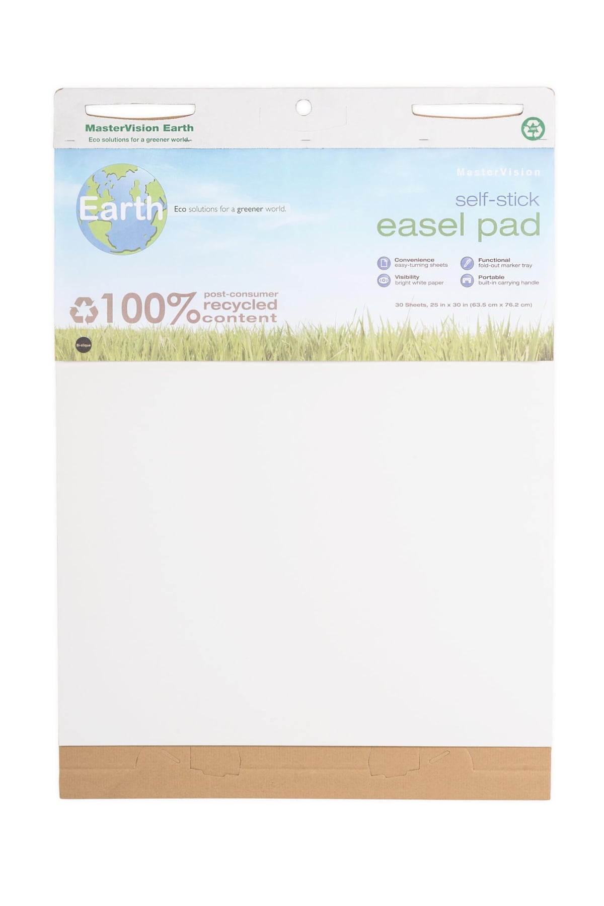 Self-Stick Easel Pad 30" x 25" 2 Pack White J7128