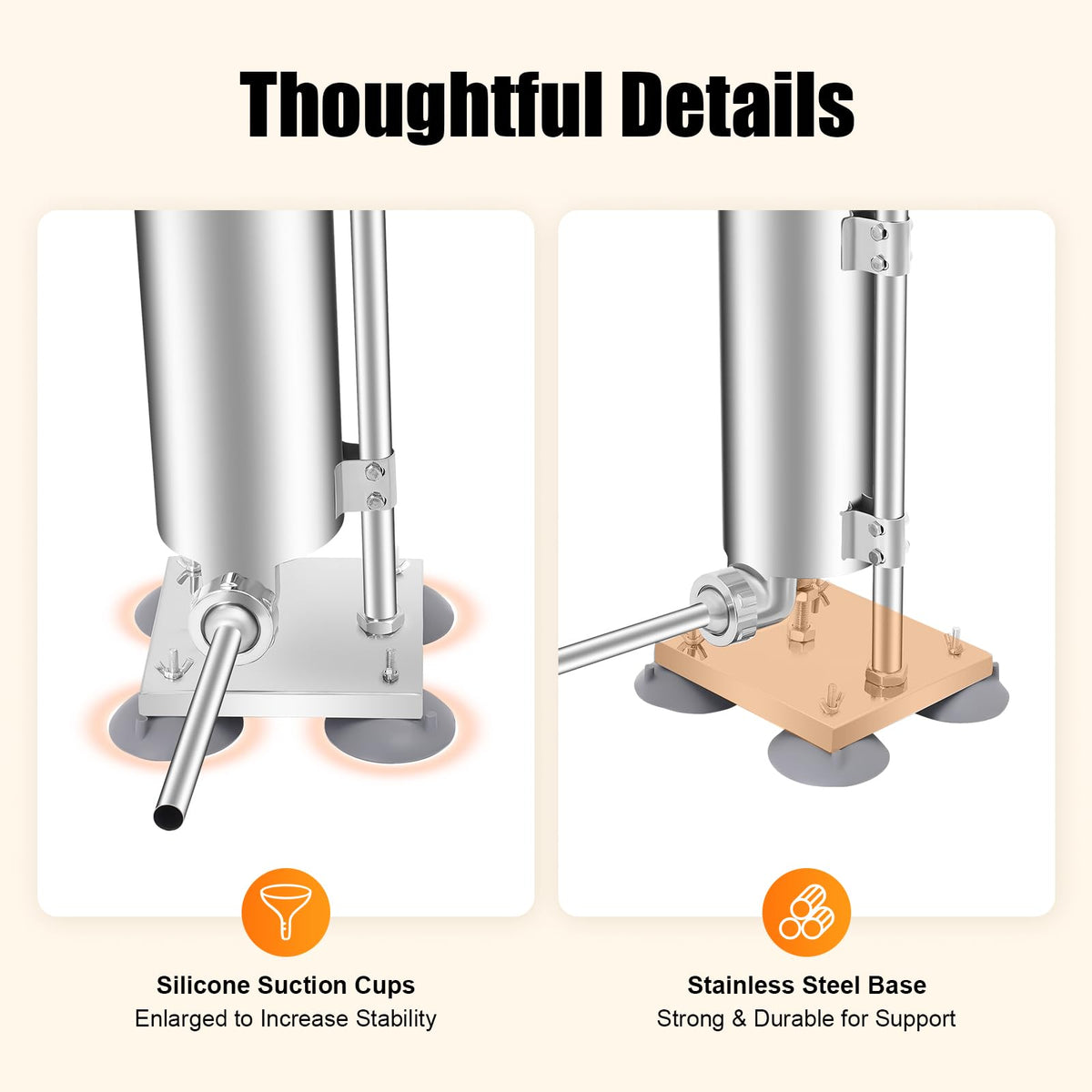 Manual Sausage Stuffer with 15 Stuffing Tubes Q49315