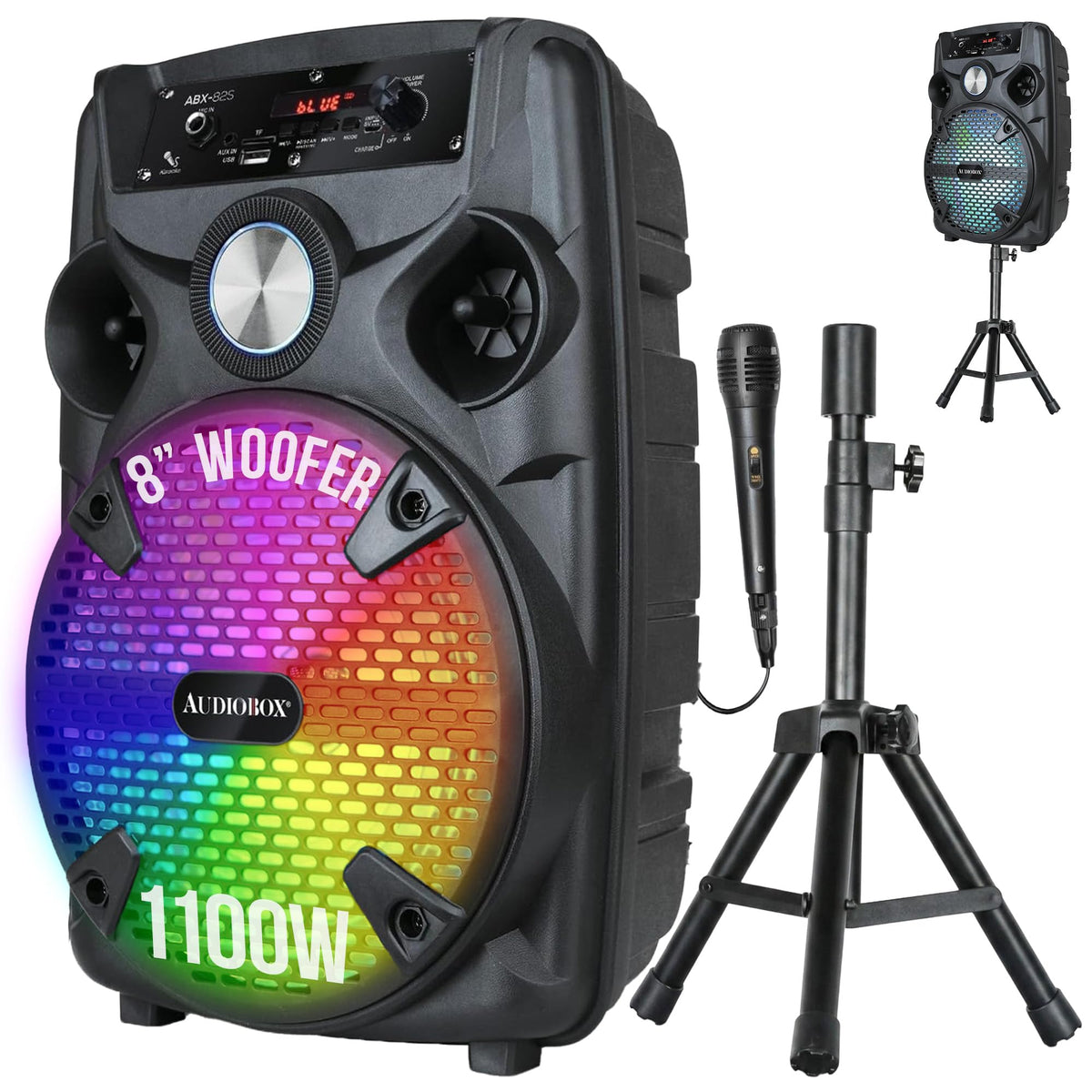 Bluetooth Party Speaker with Stand & Wired Microphone K7571