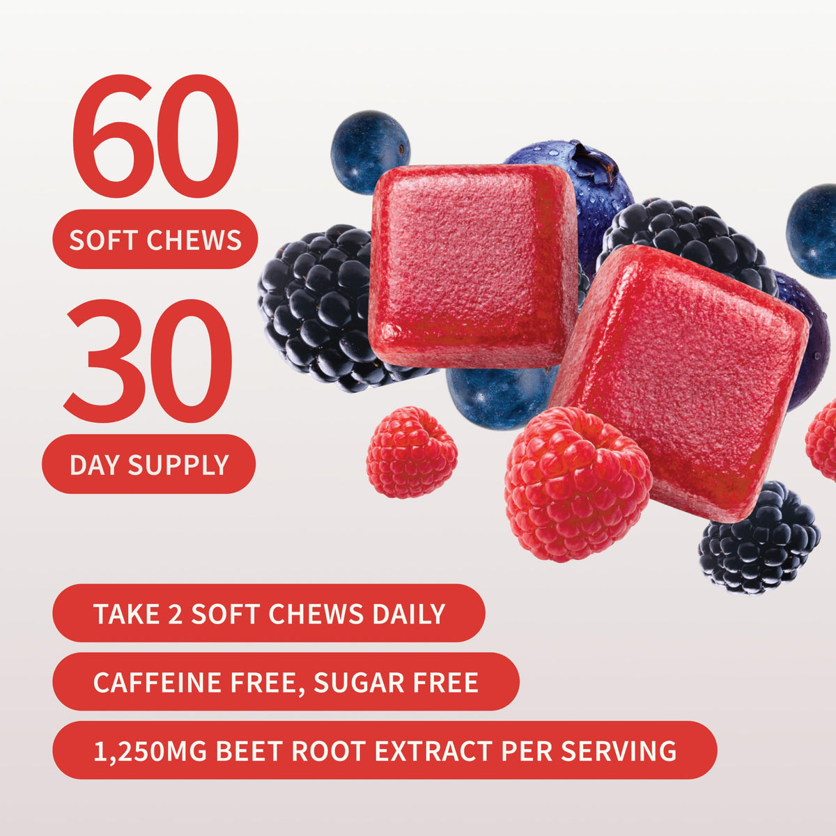 Mixed Berry Beet Root Chews P8904