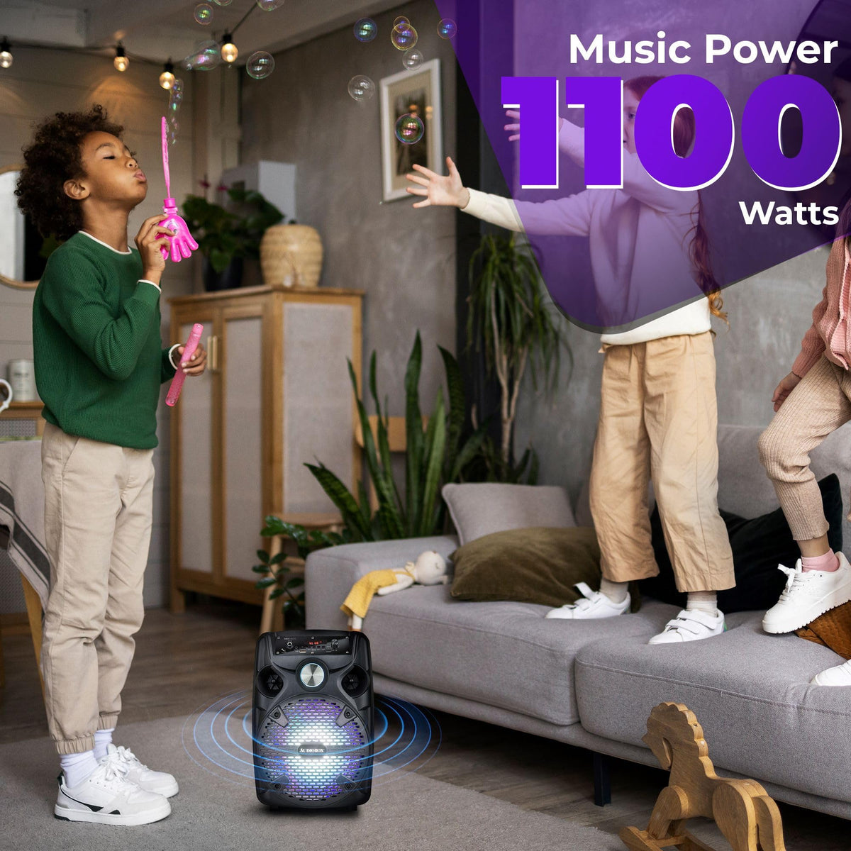 Bluetooth Party Speaker with Stand & Wired Microphone K7571