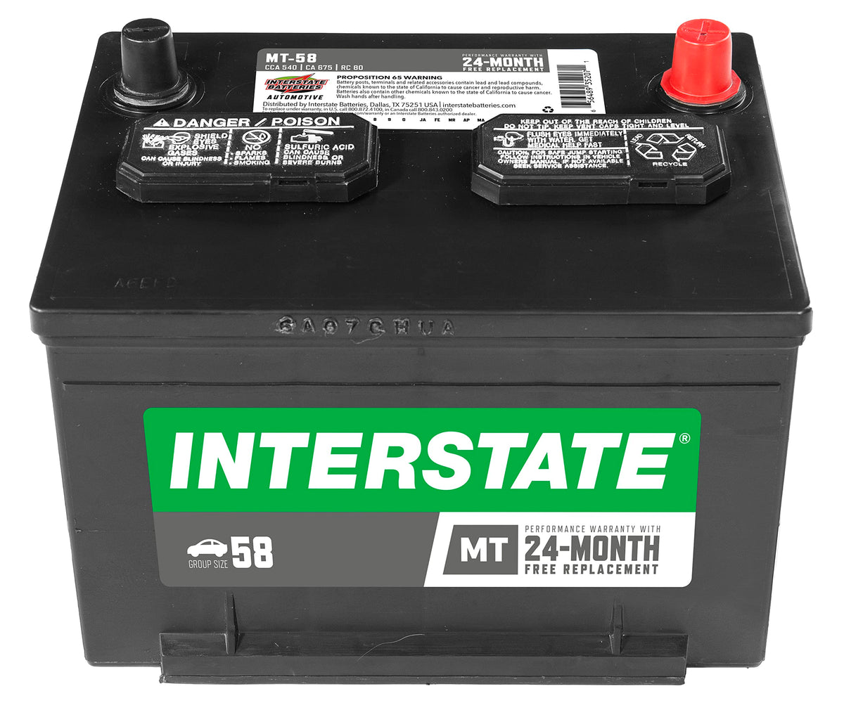 12V 540 CCA Automotive Battery K43048