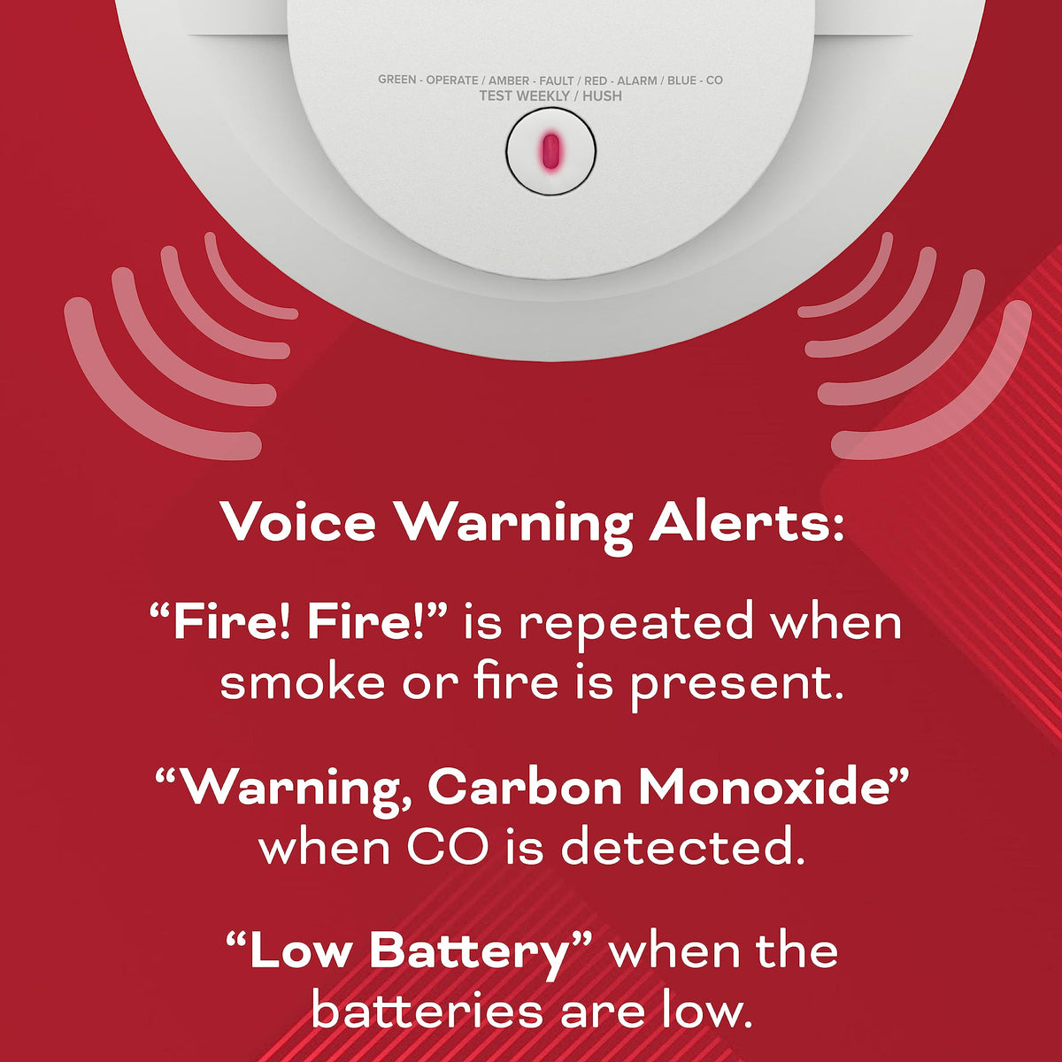 Smoke & Carbon Monoxide Detector, AA Battery Powered L1397