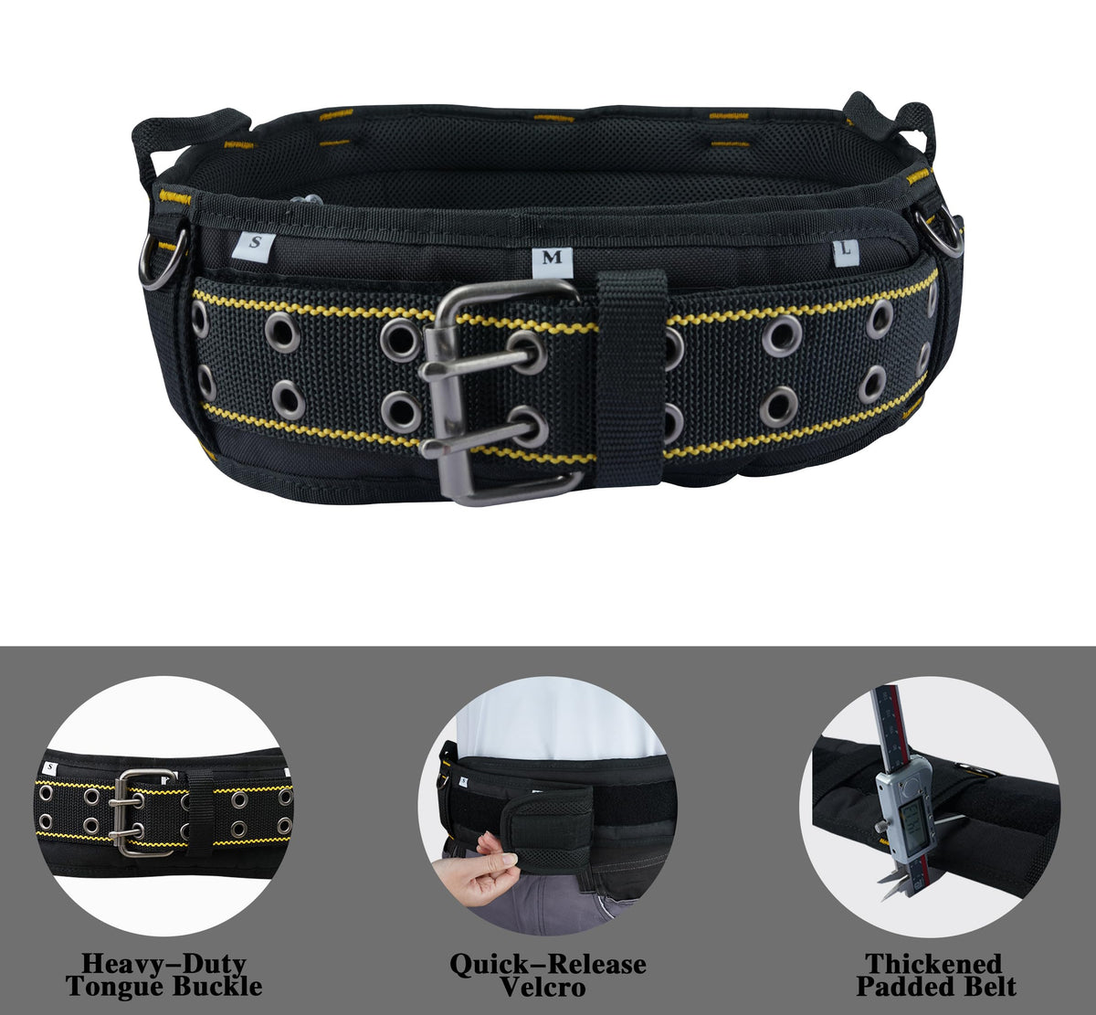 Padded Heavy Duty Work Belt with D Ring V220457